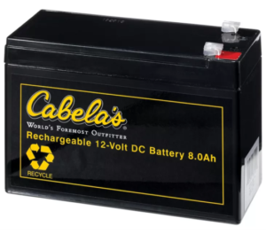 Cabelas 8 amp hour battery