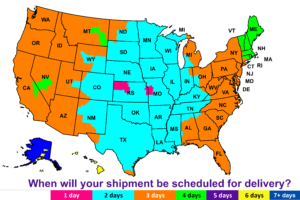 FedEx Shipping Map