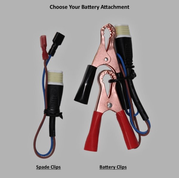 alumiglo battery clips spade clips