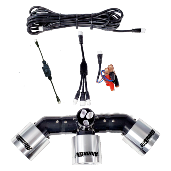 alumiglo flounderpro 13000 X2 light head assembly