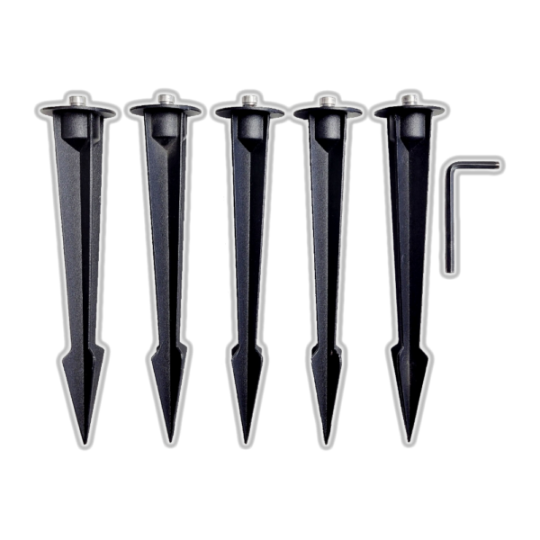 alumiglo dockpro 5500 x3 aluminum stake set glow 2 1000x1000